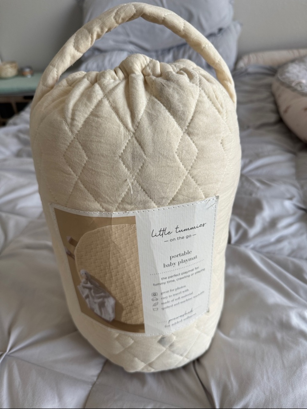 Little Tummies Cream Portable Baby Playmat
